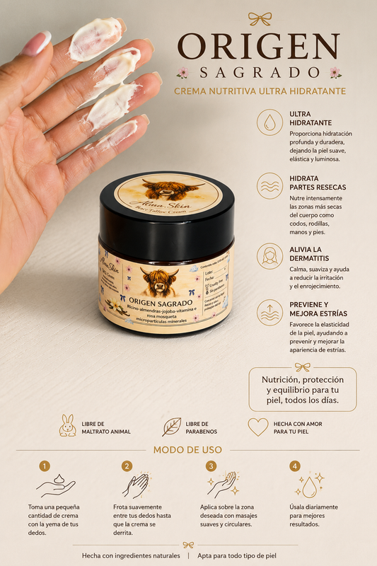 Origen Sagrado – Crema corporal | 60 ml